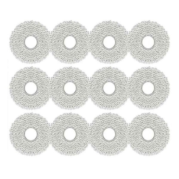 12PCS Washable Mop Cloth for M30 Pro / C107 Robot Vacuum Cleaner Mop Rag Replacement Accessories Parts
