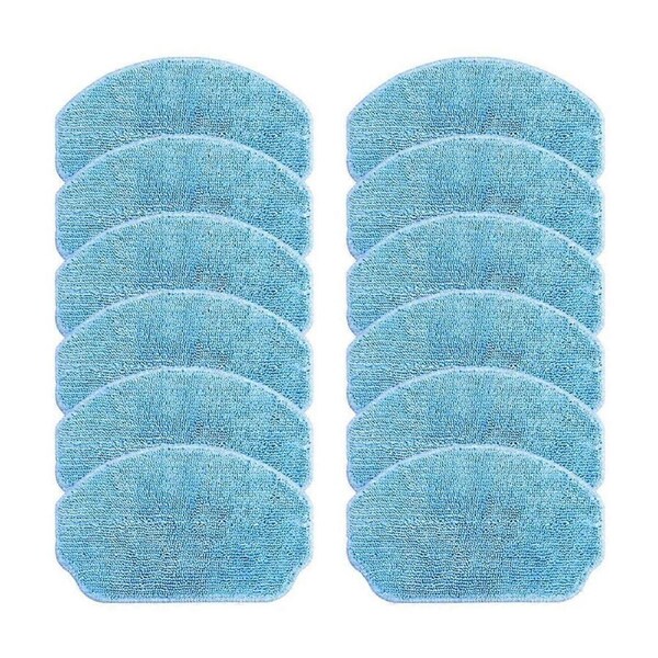 12PCS Compatible for VCR04W Mop Cloths Rag Robot Vacuum Cleaner Accessory Spare Parts