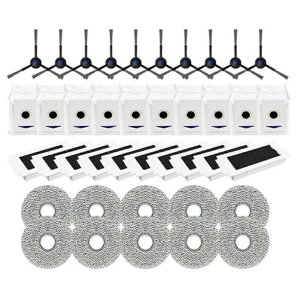 Replacement Parts for Deebot T30 MAX/T30 Pro Omni / DDX14 Robot Side Brush Hepa Filter Mop Rag Cloth Dust Bag