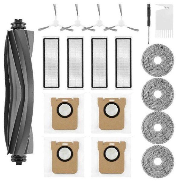 Accessories Kit for L10S Ultra /L10 Ultra Robot Vacuum Cleaner Main Side Brush HEPA Filters Mop Pads Dust Bags