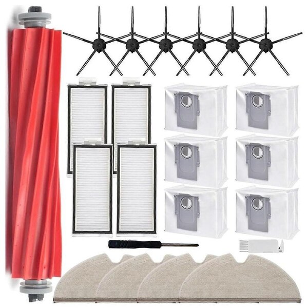 For + Max+ Vacuum Cleaner Accessories Kit Main Side Brush Mop Pad Hepa Filters Dust Bags Replacement Parts