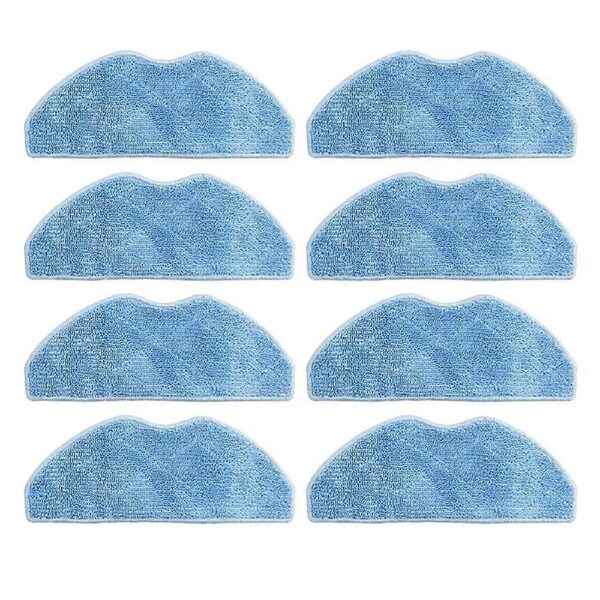 8PCS for Vitek 1807 / 1806 Mop Cloths Rag Robot Vacuum Cleaner Accessories Spare Part