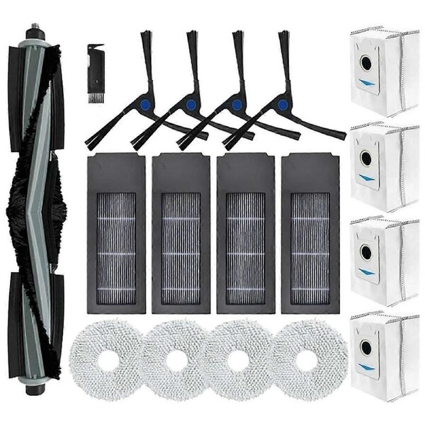 For Deebot X2 / X2 Omni / X2 Pro / DEX86 Vacuum Cleaner Main Side Brush Hepa Filters Dust Bags Mop Cloths