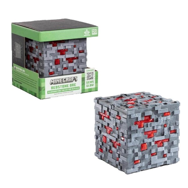 Minecraft Illuminating Redstone Ore Light-Up Collector Replica