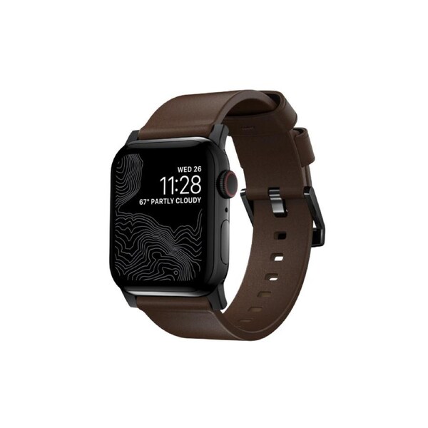 NOMAD Modern Band - 41mm - Black Hard- R Brown - Horw