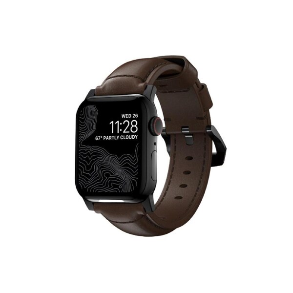 NOMAD Modern Band - 45mm - Silver Hard - R Brown - Horw