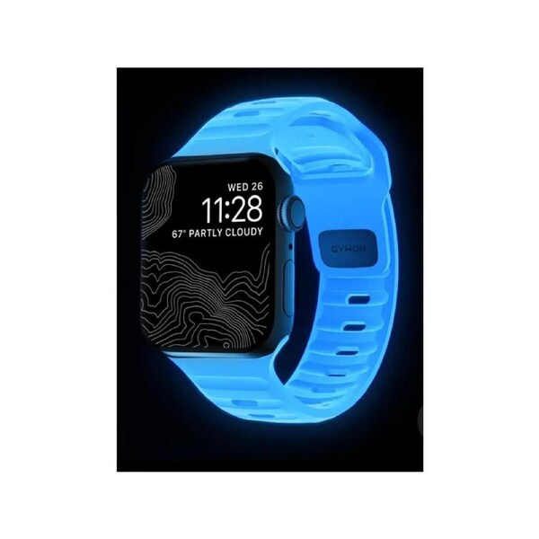 NOMAD Sport Band - Apple Watch (44-46mm/UL) - Icy Blue Glow