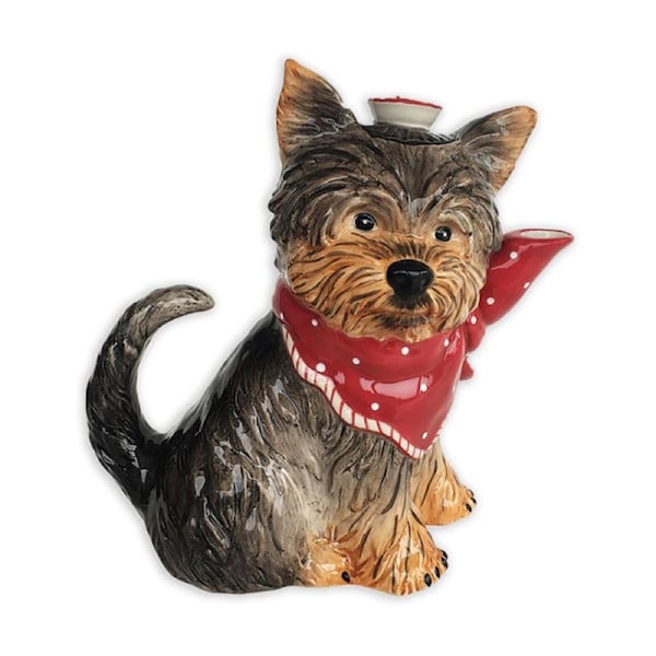 Blue Sky Collectable Novelty Kitchen Teapot Tea With Ruby Dog Tea Pot Og1096