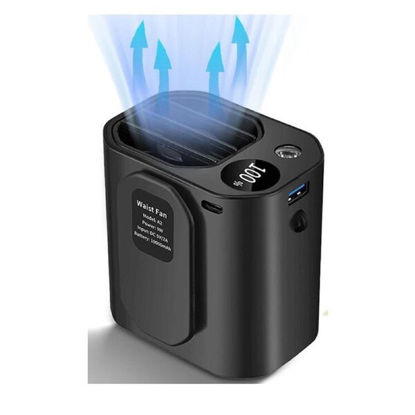 Fan Personal Hot Waist Clip Outdoor for 10000mAh Device Cooling Days