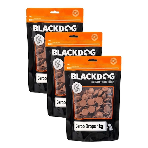 Blackdog Carob Buttons 1kg x 3pk