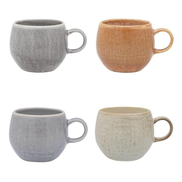 Ecology Linen Mugs 320ml - Set of 4