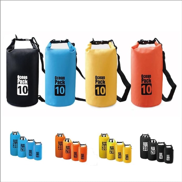 Waterproof Bag Dry Sack Fishing Camping Canoeing Outdoor Sport 10/15/20/30 L Orange - 10L