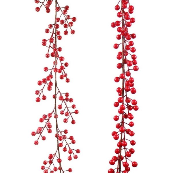 Garland Red Berries 2 Asst 150cm
