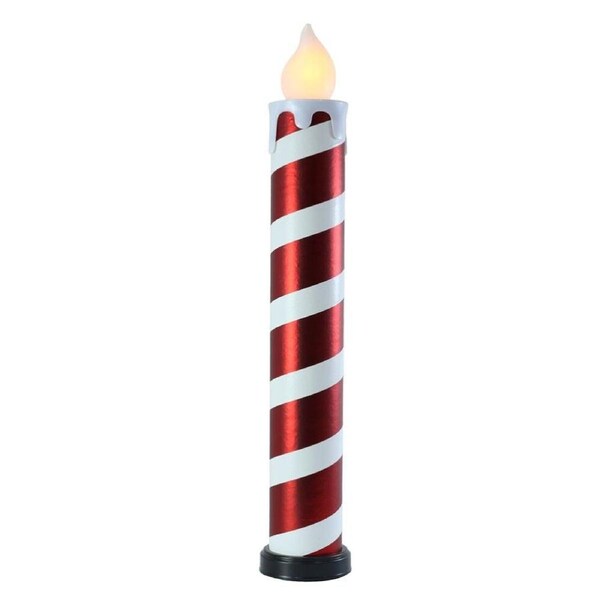 LED Candle Red & White 82cm