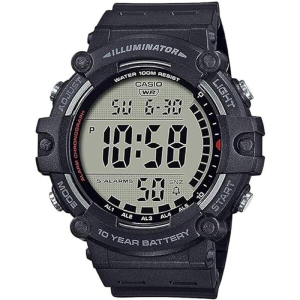 Casio Watches AE-1500WH-1AVD AE-1500 AE1500 AE1500WH AE-1500WH-1A Sports Swimming, World Time, 5-Alarms, Stopwatch, Timer