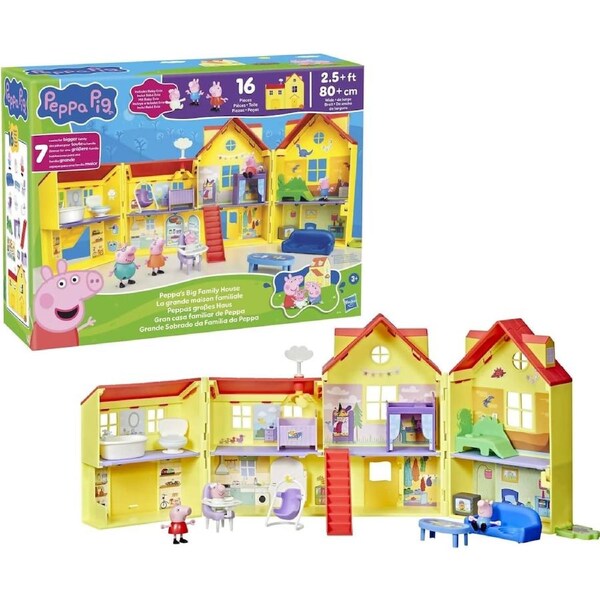 Peppa Pig - Peppa's Big Family House Playset - Hasbro