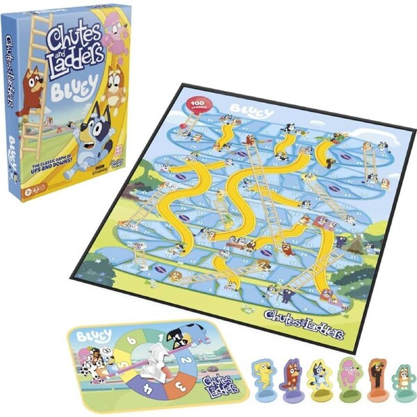 Bluey - Bluey Chutes & Ladders Classic Board Game - Hasbro Games