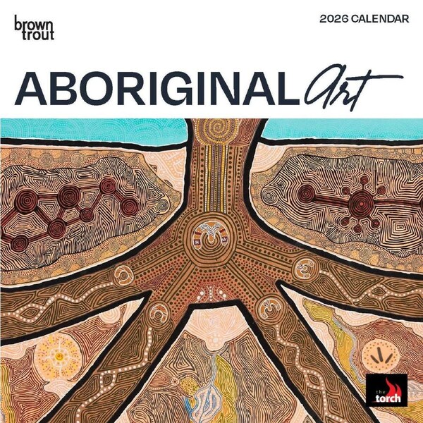 2026 Calendar Aboriginal Art Mini Wall, BrownTrout A05647