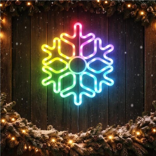 58CM RGB digital snowflake