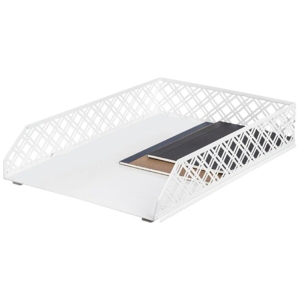 White Metal Document Tray – Storage Organisers