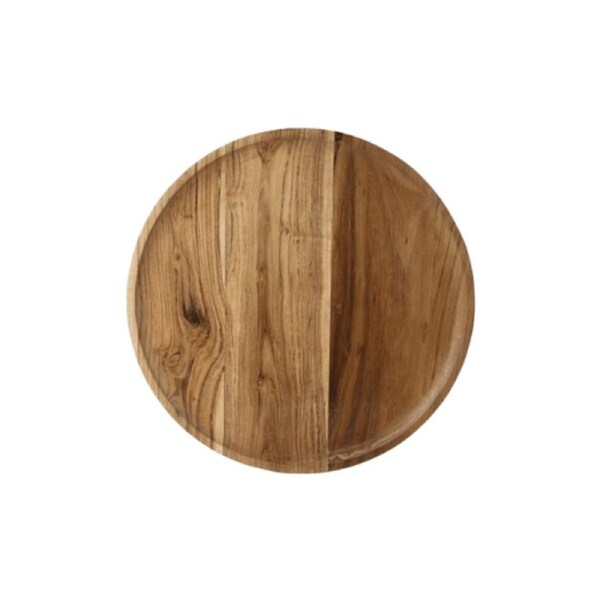 Large Acacia Round Serving Tray – Entertain with Elegance