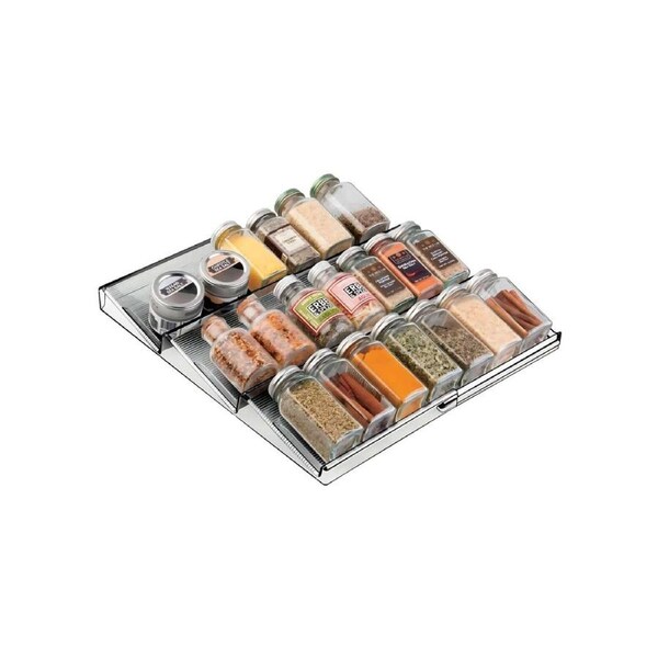 Expandable In-Drawer Spice Rack
