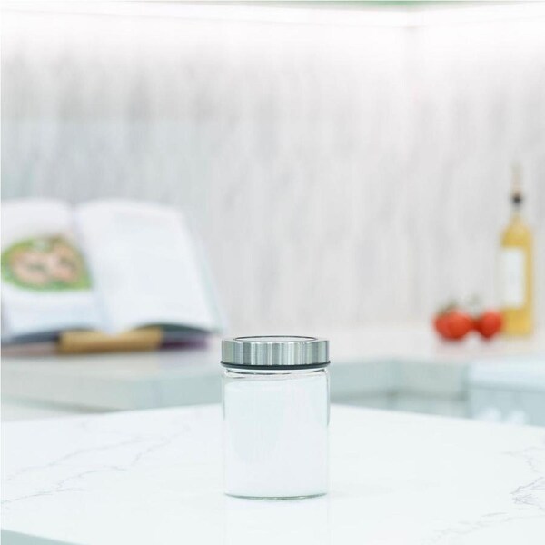 Glass Storage Jar – 750ml with Clear Stainless Lid