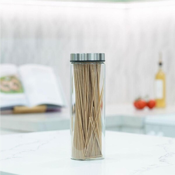 Glass Storage Jar – 1300ml with Clear Top Lid