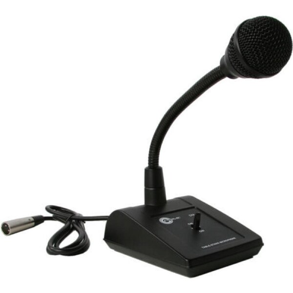 Prime DM-1 Professional 600 ohm Dynamic Desktop Paging Microphone 3 Pin XLR Plug