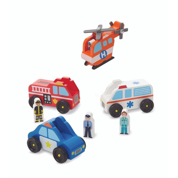 Melissa & Doug Emergency Vehicle Set
