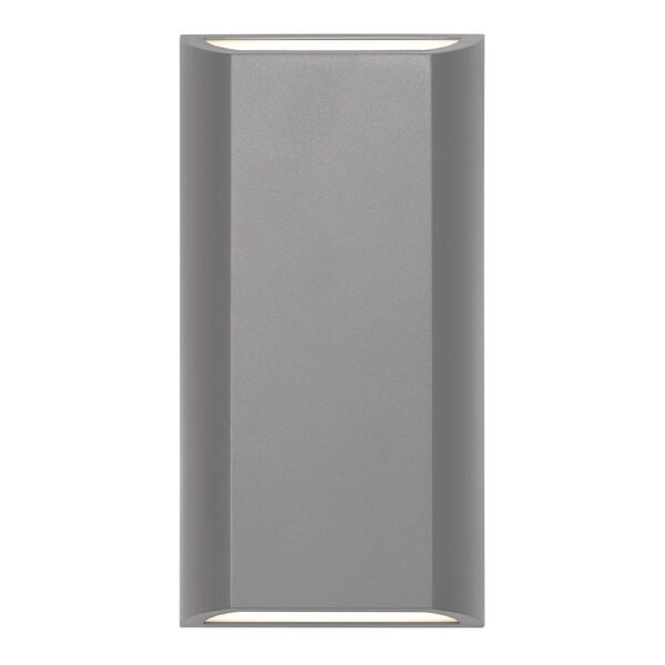 Bloc Modern Wall Lamp Light Polycarbonate Silver Opal