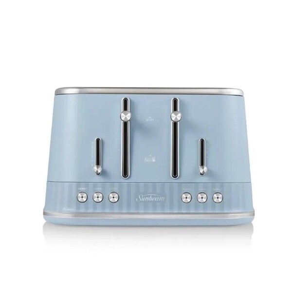 Sunbeam French Riviera Collection 4 Slice Toaster Blue TAM8104BL