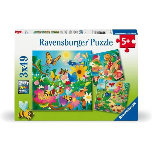 Ravensburger - Bugs Bugs Bugs Puzzle 3 x 49 Piece