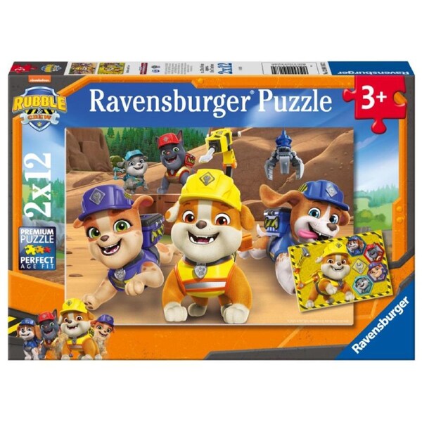 Ravensburger - Rubble & Crew Puzzle 2 x 12 Piece