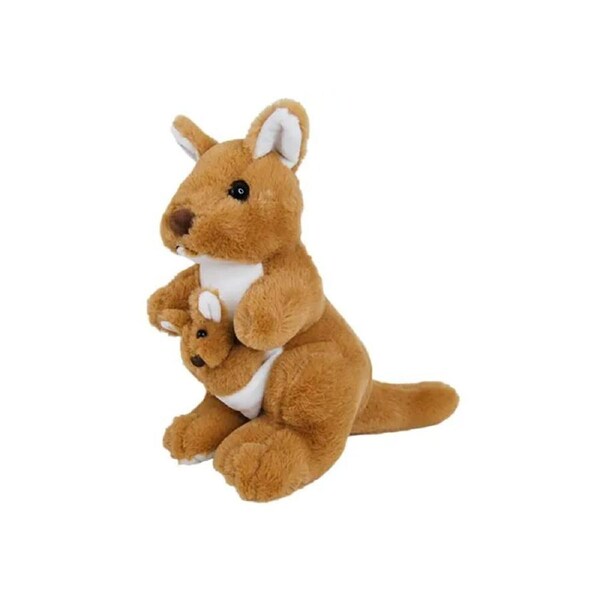 Elka Plush 24cm Kangaroo with Joey, 5630-24