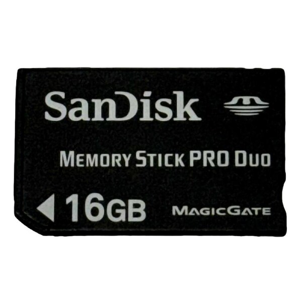 Sandisk 16GB Sony PSP Memory Stick Pro Duo Memory Card Camera Memory Genuine (Preowned)