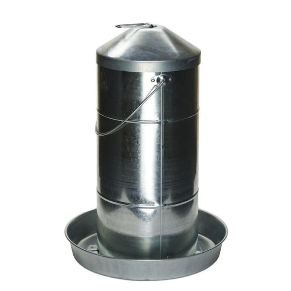 AgBoss Stainless Steel Poultry Feeder With Hanging Handle 20kg