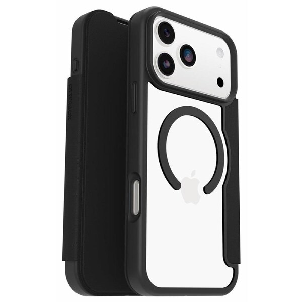 OtterBox iPhone 17 Pro Max Case React Folio MagSafe Black Transparent