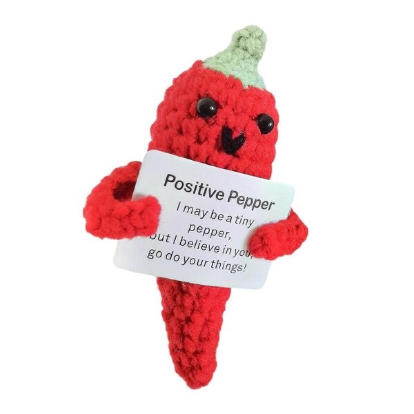 JOYBUY Crochet Knitted Doll - Small Creative Figurine for New Year Gift