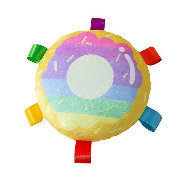JOYBUY Donut Shape Squeaky Dog Toy - Plush Chew Toy for Small Medium Dogs
