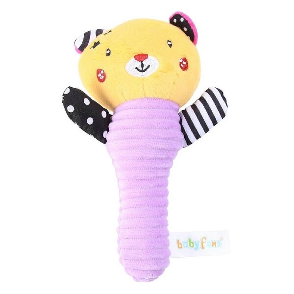 JOYBUY Bear Style Baby Plush Toy - Bell Soothing Educational Doll
