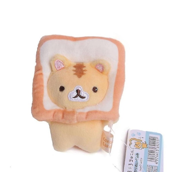 JOYBUY Mini Toast Cat Pendant Doll - Cute Plush Keychain Toy