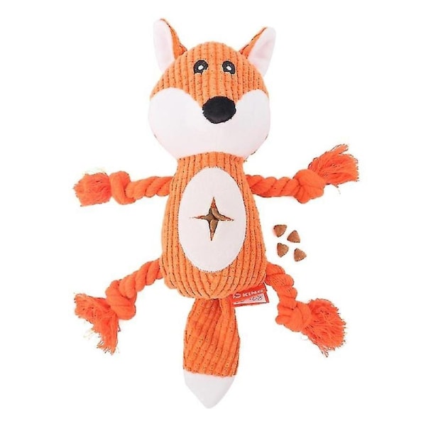 JOYBUY Stuffed Dog Squeaky Chew Toy - Feeder Plush Toy for Dogs