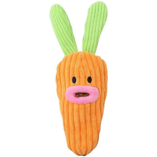 JOYBUY Carrot & Bunny Squeaky Plush Dog Toy - For All Dog Sizes