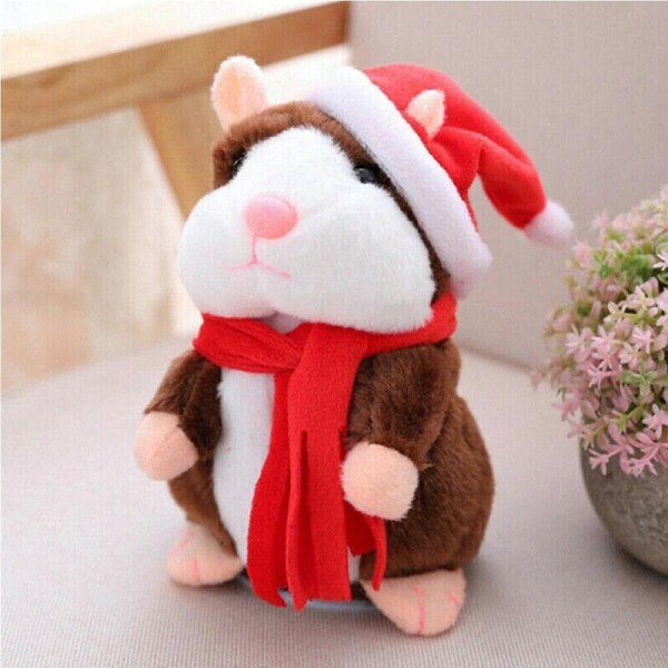 JOYBUY Electric Hamster Plush Toy - 5.9" Recording Function Toy for Kids