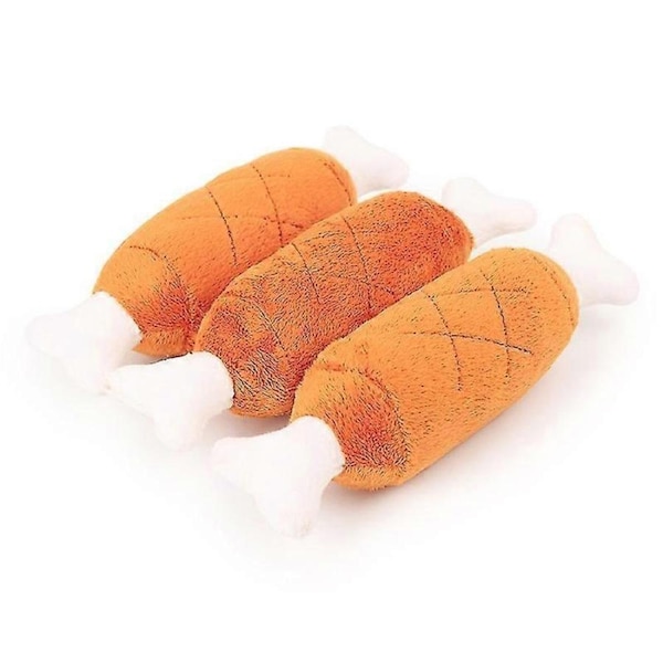 JOYBUY 3pcs Squeaky Dog Toys - Durable Plush Chew Toys for Puppies