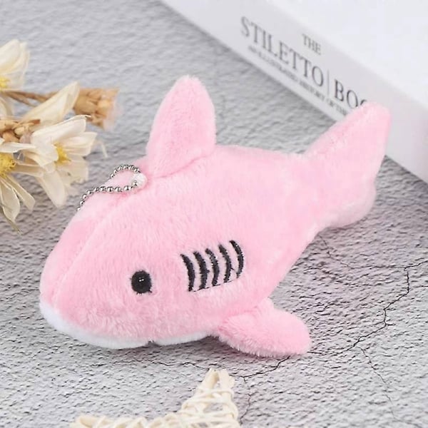 JOYBUY 12cm Shark Plush Keychain - Mini Marine Animal Gift Toy
