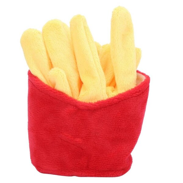 JOYBUY Plush French Fries Dog Toy - Simulation Chew Toy for Small Dogs
