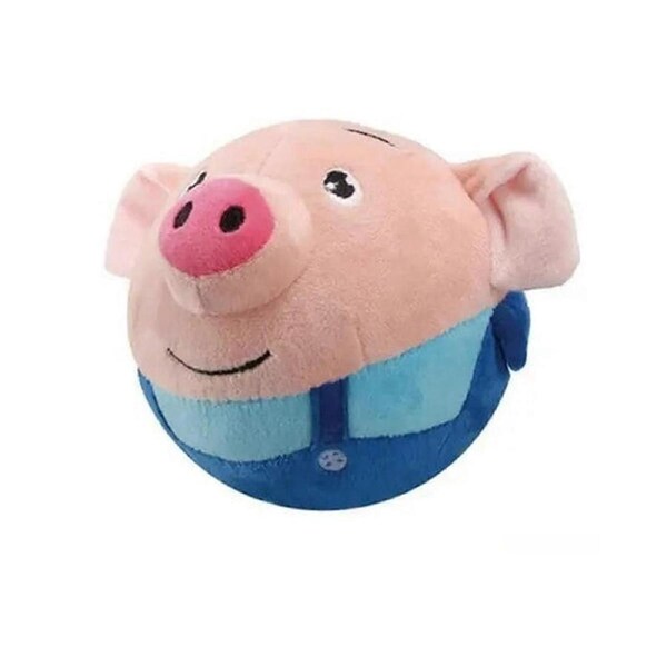 JOYBUY Rechargeable Interactive Pet Plush Bouncing Pig Toy