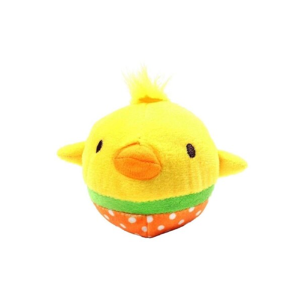 JOYBUY Vibrant Chick Plush Toy - Squeaky Soft Stuffed Animal for Newborns